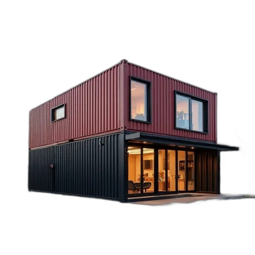 building, furniture, 3d render, photorealistic, concept art, dark, red, new transparent PNG cut-out