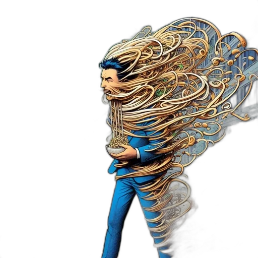 hair, mask, jacket, creature, concept art, 3d render, fantasy art, photorealistic transparent PNG cut-out