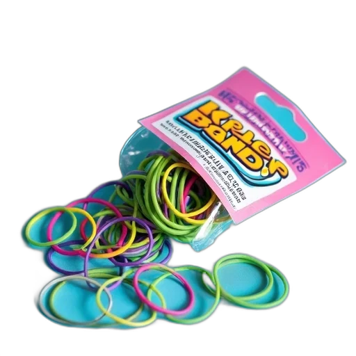 jewelry, weapon, neon, pastel, package, colorful, rubber, bands transparent PNG cut-out
