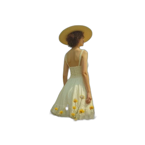 dress, hat, jewelry, staff, 3d render, oil painting, photorealistic, concept art transparent PNG cut-out