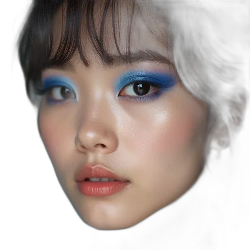 face, photorealistic, 3d render, oil painting transparent PNG cut-out