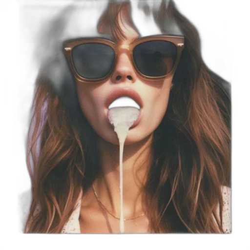face, mask, jacket, hat, photorealistic, cartoon, vaporwave, watercolor transparent PNG cut-out