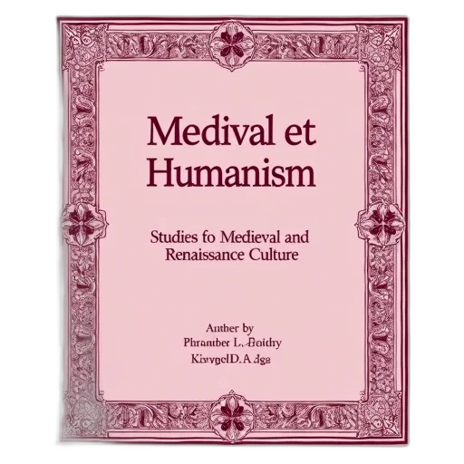 cover, book, medieval, humanism, studies, renaissance, culture, pink transparent PNG cut-out