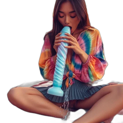 bottle, jacket, umbrella, dress, vaporwave, neon lights, pastel, colorful transparent PNG cut-out