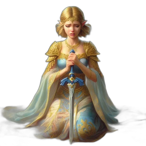 crown, sword, jewelry, staff, fantasy art, concept art, pixel art, oil painting transparent PNG cut-out