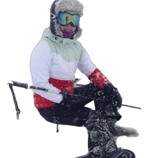 robot, staff, jacket, mask, concept art, 3d render, snow, person transparent PNG cut-out