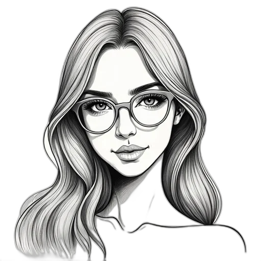 face, hair, dress, jewelry, cartoon, photorealistic, fantasy art, pencil sketch transparent PNG cut-out