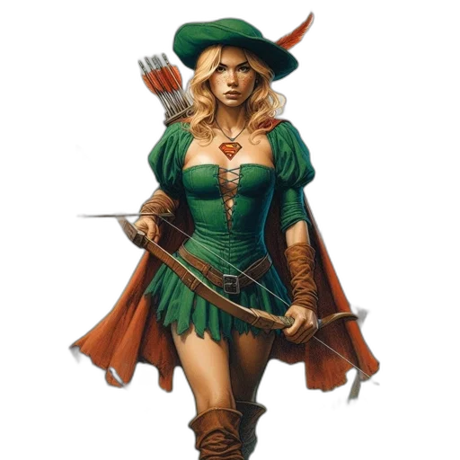 staff, dress, sword, hat, fantasy art, concept art, comic book art, pixel art transparent PNG cut-out