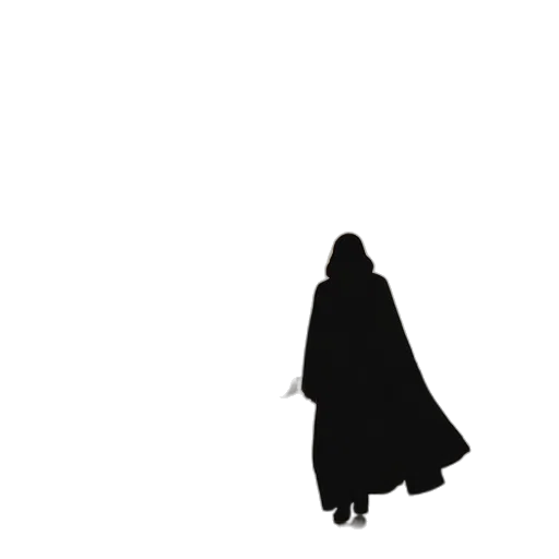 jacket, dress, staff, sword transparent PNG cut-out