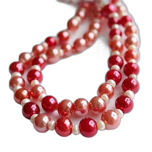 jewelry, crown, red, strands transparent PNG cut-out