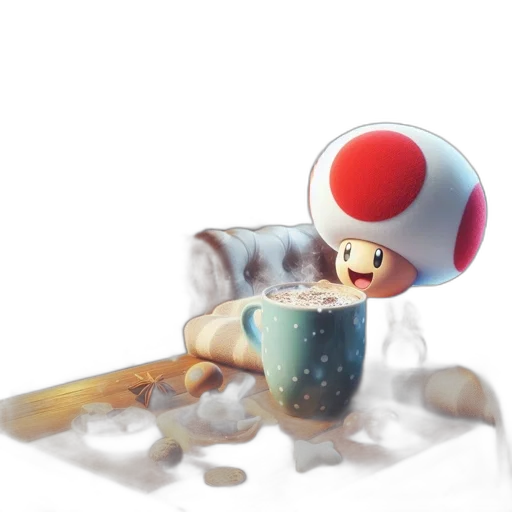 food, robot, hat, creature, 3d render, concept art, watercolor, pixel art transparent PNG cut-out