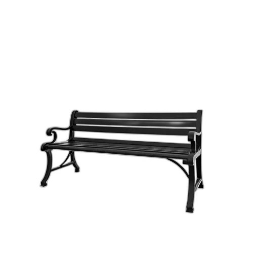 furniture, weapon, staff, photorealistic, 3d render, monochrome, black, metal transparent PNG cut-out