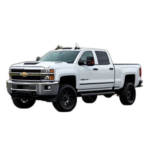 white, truck, shown, chevrolet transparent PNG cut-out