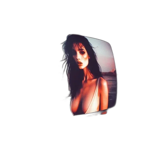 dress, face, umbrella, jewelry, photorealistic, pixel art, vaporwave, fantasy art transparent PNG cut-out
