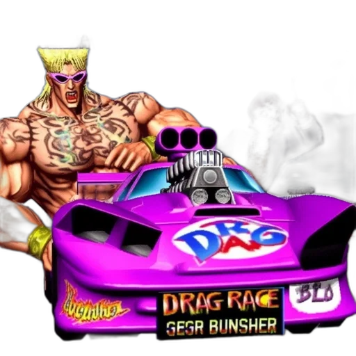 car, weapon, concept art, vaporwave, cartoon, pixel art, two, animated transparent PNG cut-out