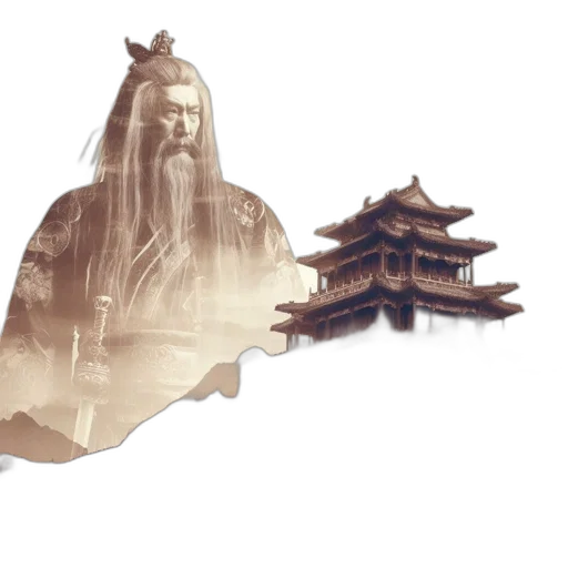 mask, dragon, staff, face, concept art, fantasy art, photorealistic, oil painting transparent PNG cut-out