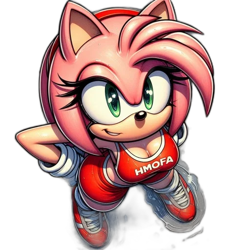 animal, jacket, 3d render, cartoon, pixel art, concept art, red, animated transparent PNG cut-out