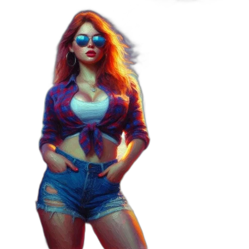 jacket, dress, concept art, pixel art, comic book art, photorealistic, neon lights, neon transparent PNG cut-out