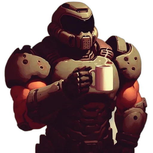 robot, concept art, 3d render, pixel art, comic book art, earth tones, red, armored transparent PNG cut-out