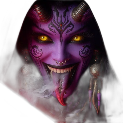 mask, face, staff, creature, concept art, fantasy art, photorealistic, comic book art transparent PNG cut-out