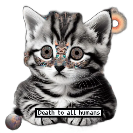 animal, staff, fantasy art, vaporwave, pixel art, cartoon, outer space, digital transparent PNG cut-out