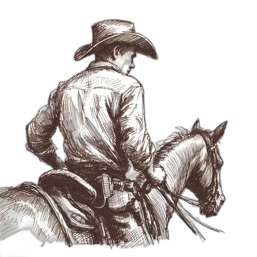 jacket, hat, staff, animal, pencil sketch, concept art, photorealistic, comic book art transparent PNG cut-out