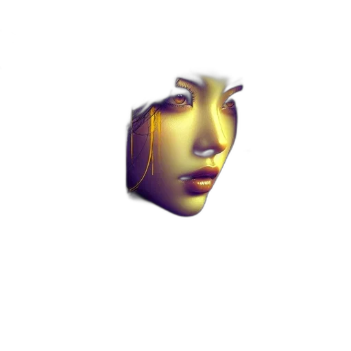 face, mask, robot, crown, 3d render, vaporwave, pixel art, photorealistic transparent PNG cut-out