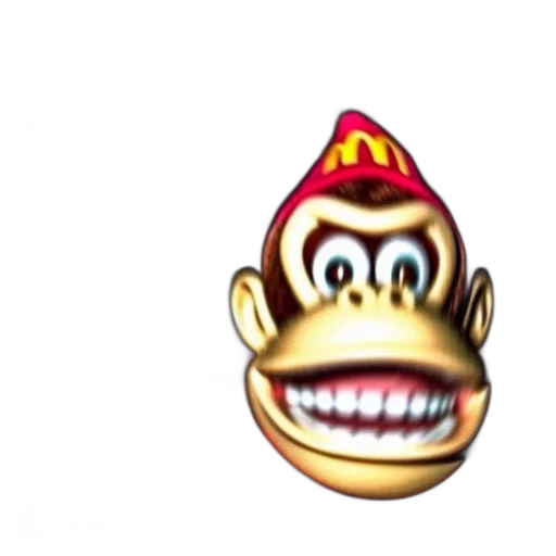 crown, animal, creature, face, 3d render, concept art, photorealistic, clown transparent PNG cut-out