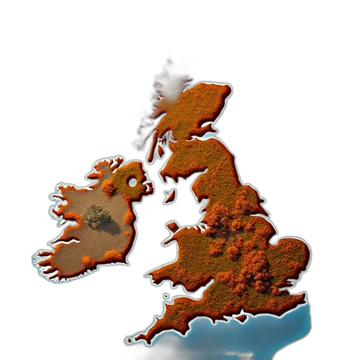 3d render, strategy, map, showing, raids, europe, united, states transparent PNG cut-out