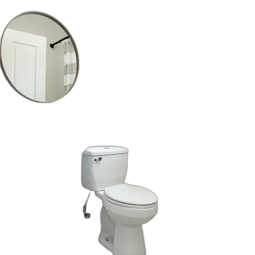 furniture, robot, 3d render, clean, well-maintained, bathroom, white, toilet transparent PNG cut-out