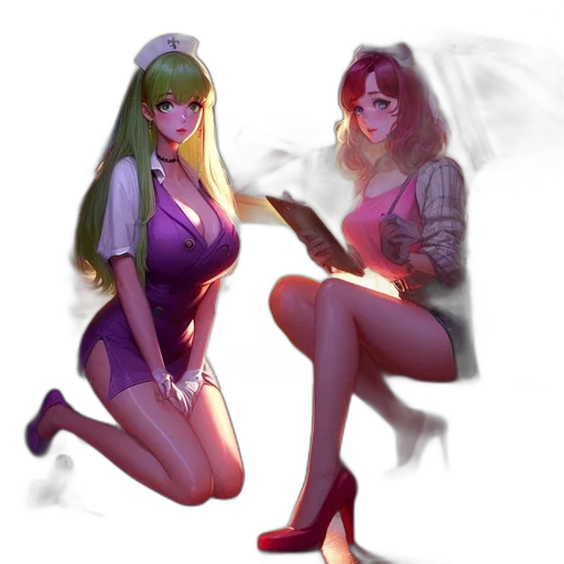 concept art, fantasy art, anime, pixel art, neon lights, fire, fog, forest transparent PNG cut-out