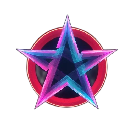 staff, weapon, crown, vaporwave transparent PNG cut-out