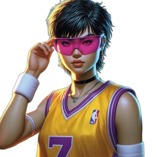 face, mask, concept art, comic book art, cyberpunk, 3d render, neon, colorful transparent PNG cut-out
