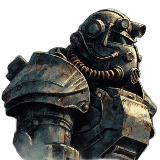 mask, face, robot, staff, concept art, fantasy art, 3d render, photorealistic transparent PNG cut-out