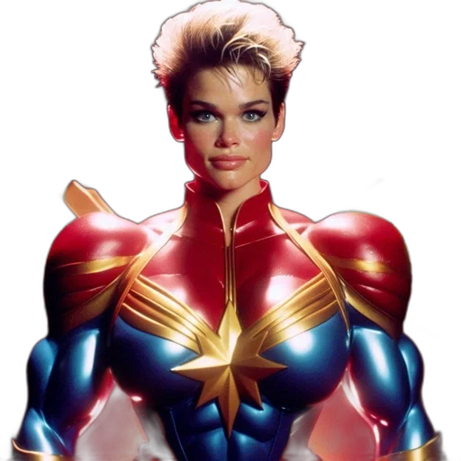 comic book art, concept art, photorealistic, character, vibrant, red, blue, costume transparent PNG cut-out