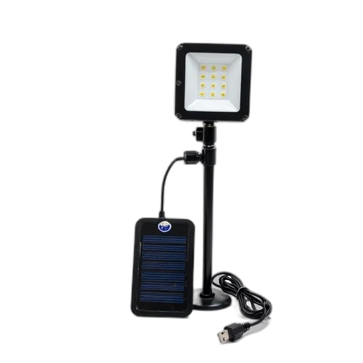staff, solar-powered, led, light, black, frame, white, source transparent PNG cut-out