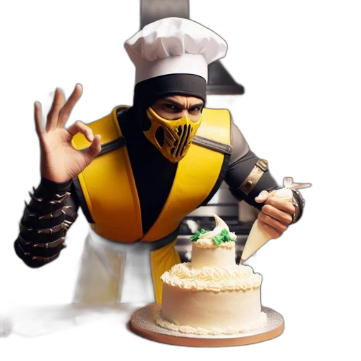 food, weapon, robot, 3d render, concept art, kitchen, setting, figure transparent PNG cut-out