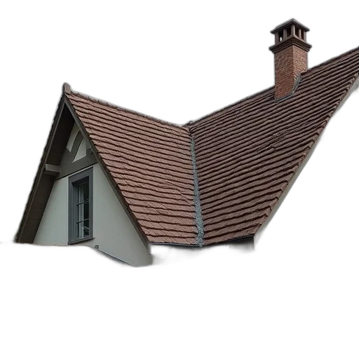 building, umbrella, hair, 3d render transparent PNG cut-out