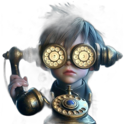 staff, mask, robot, weapon, concept art, fantasy art, 3d render, cyberpunk transparent PNG cut-out