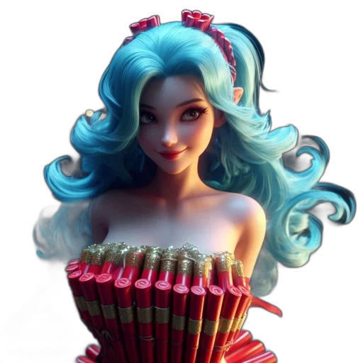 dress, 3d render, concept art, fantasy art, photorealistic, confident, blue-eyed, woman transparent PNG cut-out