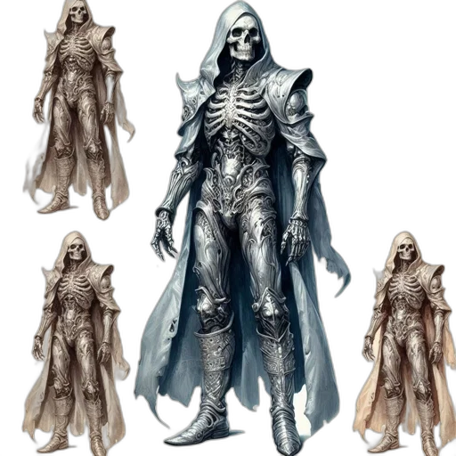 concept art, fantasy art, 3d render, comic book art, monochrome, dark, image, portrays transparent PNG cut-out