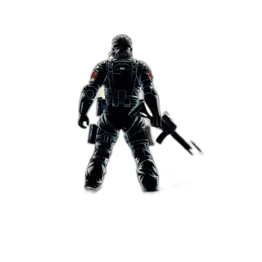weapon, robot, sword, staff, concept art, pixel art, 3d render, comic book art transparent PNG cut-out