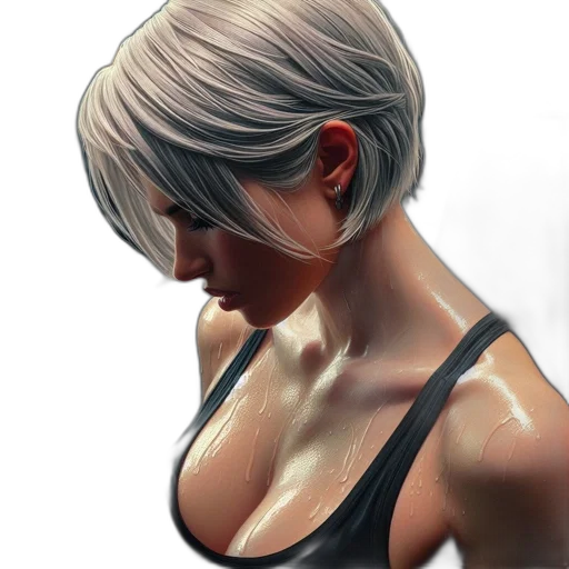 face, jacket, mask, weapon, photorealistic, concept art, 3d render, oil painting transparent PNG cut-out