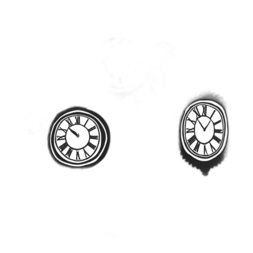 jewelry, black, white, patterned, fabric, variety, monochrome, clock transparent PNG cut-out