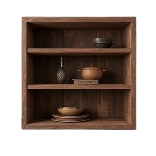 furniture, jewelry, food, 3d render, photorealistic, earth tones, dark, brown transparent PNG cut-out