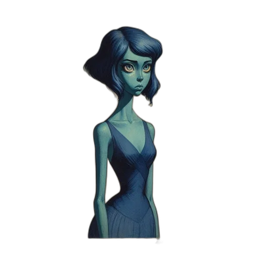 dress, face, robot, jewelry, concept art, fantasy art, watercolor, pixel art transparent PNG cut-out