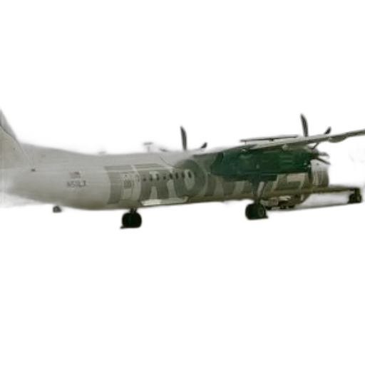 weapon, 3d render, frontier, airlines, turboprop, aircraft, parked, tarmac transparent PNG cut-out
