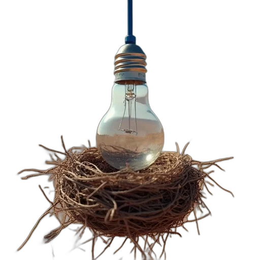 hair, crown, staff, bottle, 3d render, photorealistic, bird, nest transparent PNG cut-out