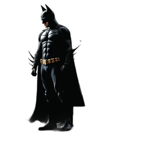 comic book art, concept art, 3d render, batman transparent PNG cut-out