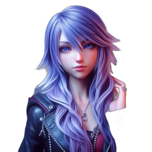 jacket, face, hair, fantasy art transparent PNG cut-out